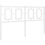 Maison Chic kovinsko posteljno vzglavje - vzglavna omarica - nočna omarica belo 135 cm, (21704688) Cene