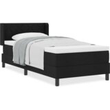 vidaXL Postelja z vzmetnico z blazino z vzglavjem Črna 100 x 200 cm Oblačilo | Shoptok.si