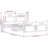 vidaXL Okvir kreveta bez madraca boja hrasta 120 x 190 cm drveni | shoptok.hr