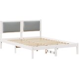  Krevetna konstrukcija s uzglavljem Svijetlo siva 140 x 190 cm | Eponuda.com