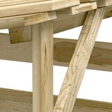  Pergola s streho 4 kosi 100x90x200 cm impregnirana borovina, (20757983) | Shoptok.si