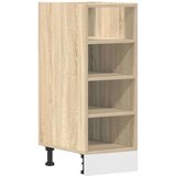 vidaXL Spodnja omarica sonoma hrast 30x44,5x81,5 cm iverna plošča | Shoptok.si