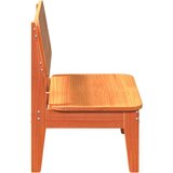  Vrtna stolica voštano smeđa 60x52,5x72 cm od masivne borovine | shoptok.hr