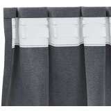  Zastore za zamračivanje s gornjom trakom 2 kom Super svijetlosiva baršun | shoptok.hr