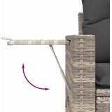  8-dijelni set vrtnih sofa od poliratana s jastucima svjetlosivi | shoptok.hr