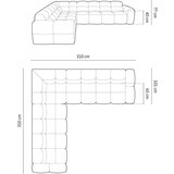Micadoni Home Ciglasta kutna garnitura Lisa – | shoptok.hr