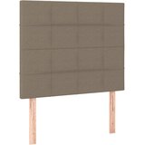  LED uzglavlje smeđesivo 90x5x118/128 cm od tkanine | shoptok.hr