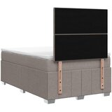  LED okvir za krevet s madracem Sivosmeđa 120 x 190 cm Tkanina | shoptok.hr