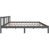  Za krevet od masivnog drva sivi 160 x 200 cm | shoptok.hr