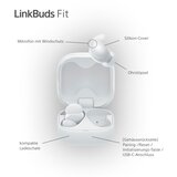 Sony brezžične slušalke LinkBuds Fit WF-LS910N, bela, WFLS910NW.CE7 | Shoptok.si