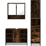  3-dijelni set kupaonskog namještaja boja hrasta drveni | shoptok.hr