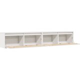  Zidni ormarići 2 kom bijeli 100 x 30 x 35 cm masivna borovina | shoptok.hr