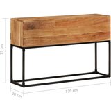  Konzolni stol 120 x 30 x 75 cm od masivnog bagremovog drva | shoptok.hr