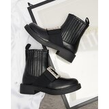 Resti Black women's ankle boots with Zenata ornament - Footwear | ePonuda.com
