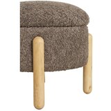 House Nordic Rjav tabure iz tkanine bouclé Medas – | Shoptok.si