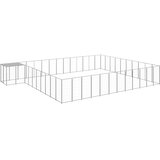  Pasji boks srebrn 37,51 m² jeklo - - Srebrna - 75.4 - 37.51 m² - | Shoptok.si