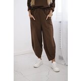Kesi Włoski Set Punto Milano Winter sweatshirt + pants brown | shoptok.hr