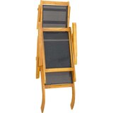  Vanjska ležaljka sa stolićem masivno drvo bagrema i tekstilen | shoptok.hr