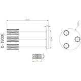 Globo VISEČA LED-SVETILKA STEFANIE 1500 lm 3000 K 230 V | Shoptok.si