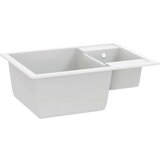 Sudoper s dvije kadice bijeli granitni | shoptok.hr