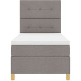  LED Box Spring Postelja z vzmetnico Taupe 80 x 200 cm blago, (5000141997) | Shoptok.si