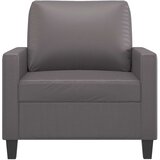 vidaXL Fotelj siv 60 cm umetno usnje | Shoptok.si