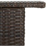 Poli vrtni barski stol smeđi 120 x 55 x 110 cm od poliratana | shoptok.hr