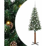  Mršavo božićno drvce Zelena 180 cm PVC i čvrsto drvo bora | shoptok.hr