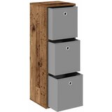  Kreveta s ladicama Staro drvo 35 x 32 x 99,5 cm | shoptok.hr