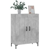 vidaXL Komoda betonsko siva 69,5x34x90 cm inženirski les | Shoptok.si