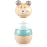 Zopa Wooden Rings Toy animal životinjica za slaganje od drva Bear 1 kom | shoptok.hr