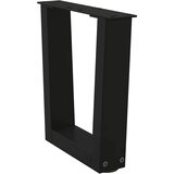  Noge za klub stolić V-oblika 2 kom Crne 40 x (30-31,3) cm Čelik | shoptok.hr