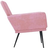  Fotelja ružičasta 62 x 79 x 79 cm baršunasta | shoptok.hr
