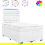 Maison Chic Box spring postelja - Vzmetna postelja z vzmetnico bel 120x200 cm umetno usnje SL23794, (21890393) | Shoptok.si