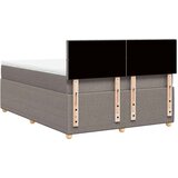  Krevet s oprugama i madracem smeđesivi 140x200 cm tkanina | shoptok.hr
