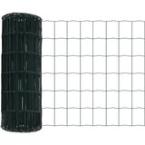 vidaXL Evropska ograja Zelena 0.8x25 m Jeklo Cene