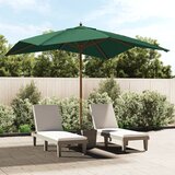  Vrtni suncobran s drvenim stupom zeleni 300 x 300 x 273 cm | shoptok.hr