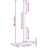  Vrtna grablja Crna 75 x 25 x 200 cm Čelik s prahom premazan | shoptok.hr