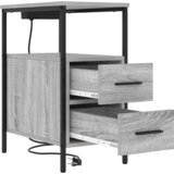vidaXL Noćni ormar Sivi hrast sonoma 30 x 48 x 61 cm Konstruirano drvo | shoptok.hr