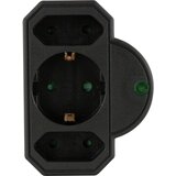 REV Steckdosenadapter 3-fach mit Überspannungsschutz, schwarz Cijene