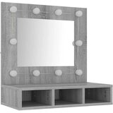 Ormarić s ogledalom LED boja hrasta sonome 60x31,5x62 cm | shoptok.hr