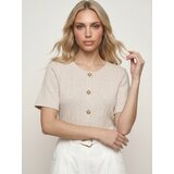 Sinsay Bluza s ukrasnim gumbima s viskozom | shoptok.hr