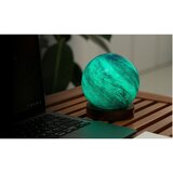 Gingko LED namizna svetilka v temni naravni barvi s steklenim senčilom (višina 13 cm) Galaxy Breeze – | Shoptok.si