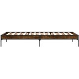  Okvir za krevet boja hrasta 90x200 cm konstruirano drvo i metal | shoptok.hr