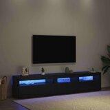 TV ormar 2 pcs Crni hrast 195 x 35 x 40 cm Konstruirano drvo | shoptok.hr