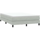 Box Spring krevet bez madraca svijetlo sivi 160x210 cm samt | shoptok.hr