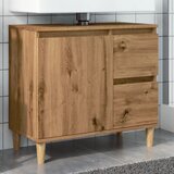 vidaXL Ormarić za umivaonik boja hrasta artisan 65x33x60 cm drveni Cijene