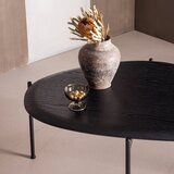 WOOOD Črna klubska mizica 67x92 cm Kota – | Shoptok.si