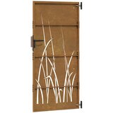  Vrtna vrata 85 x 200 cm od čelika COR-TEN s uzorkom trave | Eponuda.com