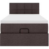  Otomanski okvir kreveta s madraca tamnosmeđi 90x190cm tkanine | Eponuda.com